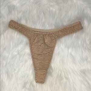 Vintage Secret Star Lace Thong Panty M